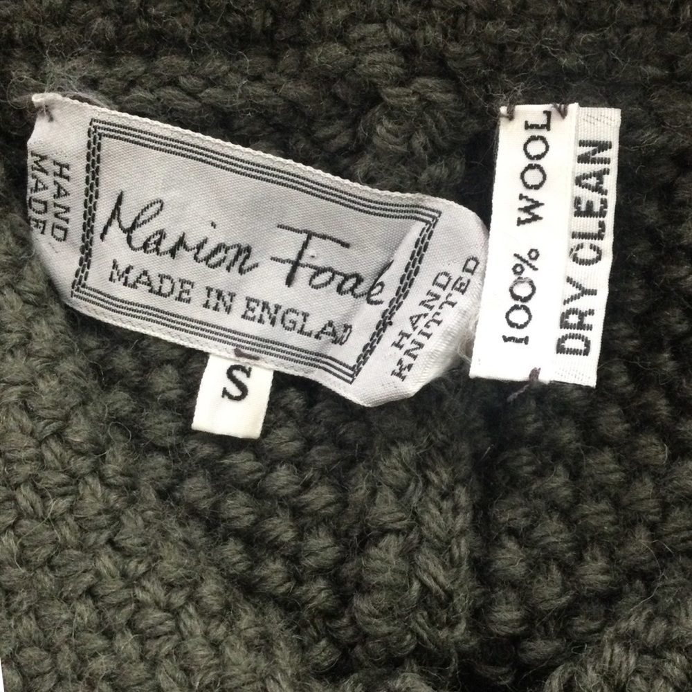 Marion‎ Foale 100% Wool Hand Knit Cardigan - Picture 4 of 4